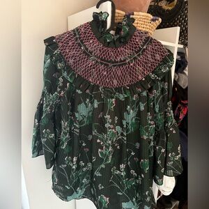 Tuckernuck Jungle Garden Flordal Blouse